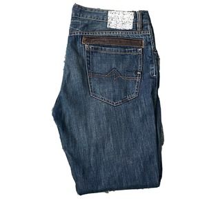 Quiksilver Jeans Mens 36 X Studded Faded